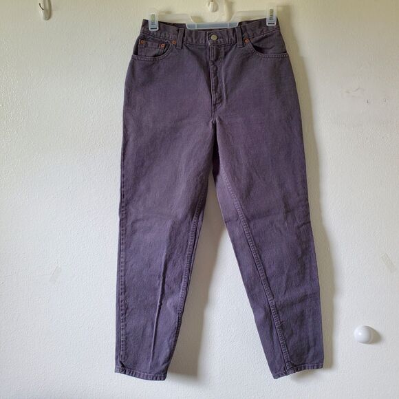 Vintage Levi's 550 Tapered Mom Jeans Womens 12 Gray Relaxed Fit Hi Rise Zip USA - Picture 1 of 9